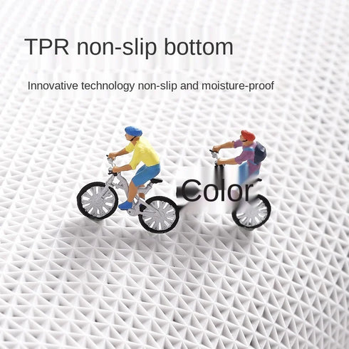 Super Thick Fluff Fiber Bath Mat Comfortable Soft Non-Slip Absorbent Rug Shower Room Doormat