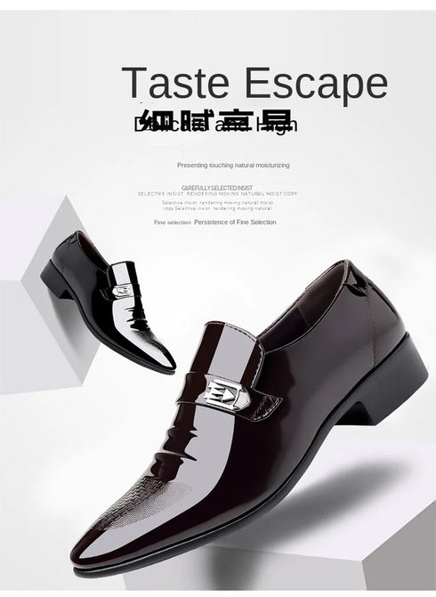 Leather Casual Shoes for Men Office Work and Wedding Oxford Loafers