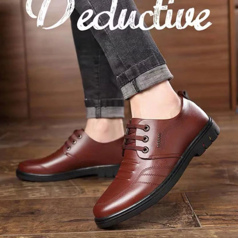 British Style Pointed Toe Men's Formal Leather Business Shoes