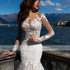 Charming Lace Wedding Dresses Appliques Full Sleeves Bridal Dress