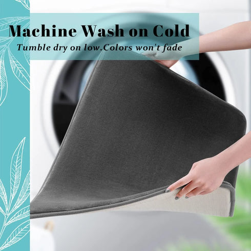 Memory Foam Bathroom Rug Ultra Soft Non-Slip Water Absorbent Floor Mat