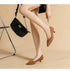 Stylish Women's Pointed Toe Slip-On Flat Pumps for Casual Spring and Autumn Wear