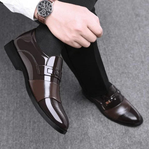 Formal Slip-On Leather Business Shoes for Men - Classic Oxfords & Loafers