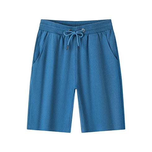 Men's Casual and Fashionable Pure Cotton Shorts with Drawstring