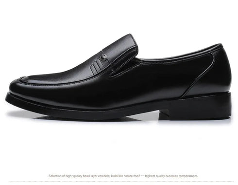 Men's Leather Formal Business Shoes for Casual Work and Comfort