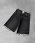 Y2k Black Punk Wash Baggy Work Shorts Casual Streetwear
