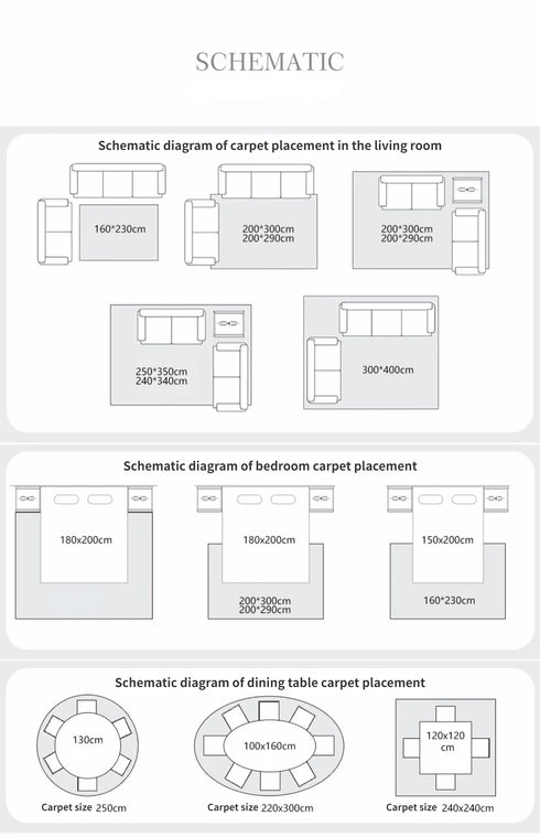 Geometric Cream Carpet Large Size Area Rug for Living Room Luxury Home Decoration Non-Slip Easy to Clean