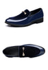 Elegant Pointed Toe Patent Leather Loafers for Men - Formal Oxford Dress Shoes Perfect for Weddings, Parties, and Office Occasions