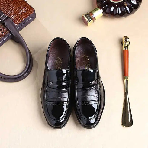 Stylish Men's Oxford Dress Shoes - Formal Round Toe Business and Wedding Loafers for Every Occasion, Comfortable and Breathable Fashion Footwear