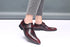 Men Pointed Toe Leather Shoes Slip On Low Heel Footwear