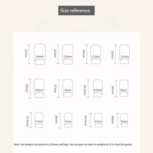 Wearable Detachable Love-Themed Checkerboard Fake Nail Pieces for a Sweetheart Manicure