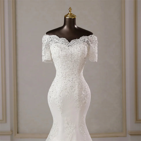 Customized Wedding Dresses for Women Mermaid Dress Sweetheart Neck Party Dress