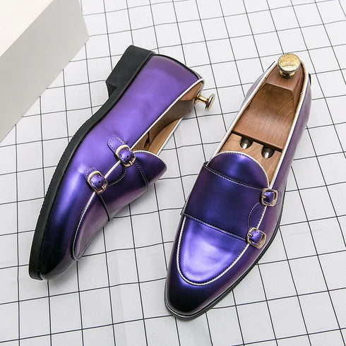 Elegant Men's Leather Loafers with Tassel Design - Comfortable Slip-On Moccasin Shoes for Formal Business and Casual Occasions, Available in Big Sizes 38-48