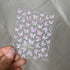 Adorable Pink Christmas Nail Art Stickers with Shiny Shells, Cute Snowflakes, Stars, and Wreaths - 5D Embossed Nail Decorations for Festive Nail Designs