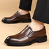 Luxury Men's Casual Loafers Leather Business Wedding Shoes Slip-on Office Formal Footwear