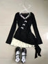 Fashion Vintage Y2K 3 Piece Set Summer Striped Shirt Slim Vest Lace Mini Skirt Women's Chic Outfit