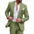 Elegant Men's Linen Suit Set - 2 Piece One Button Slim Fit for Smart Casual Events and Year-Round Style