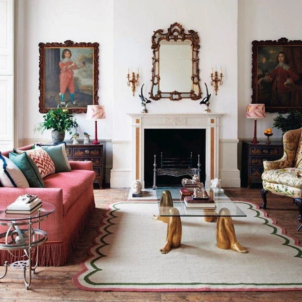 Minimalist Irregular Carpet for Living Room and Bedroom Creative Plush Rug for Large Area and Baby Crawling Mat