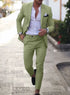 2-Piece Solid Wedding Men's Suit Slim Fit Blazer Tuxedo Set
