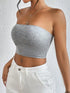 Plus-size seamless ice silk top breast women spring summer thin breathable sexy gathering strapless womens underwear