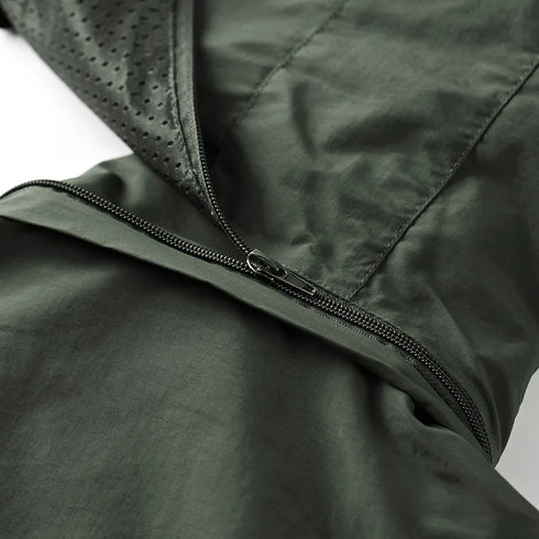 Men's Lightweight Waterproof Windbreaker Jacket for Outdoor Activities - Breathable Tactical Coat for Hiking, Camping, and Sports