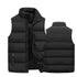 Men's Warm Sleeveless Vest Jacket for Winter - Casual Waterproof Zipper Coat with Stand-up Collar for Autumn Adventures