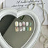 10 Pcs Adorable Handmade Press-On Nails - Reusable Cute Acrylic Nail Tips for Y2K Girls - Short Full Nail Art Design