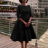 Elegant Women Party Dresses A Line with Waist Belt for Classy Office and Wedding Guests
