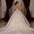 On Zhu Customized Gown Wedding Dresses O-Neck Beading Bridal Gown