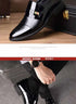Elegant Men's Formal Oxfords - Slip-On Leather Loafers for Business, Weddings, and Parties - Comfortable Casual Shoes for Every Occasion