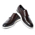 Luxury Mens Casual Sneakers Monk Strap Flats Genuine Leather Walk Shoes