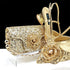 Elegant Women's Pumps and Handbag Set with Sequins for Luxury Parties