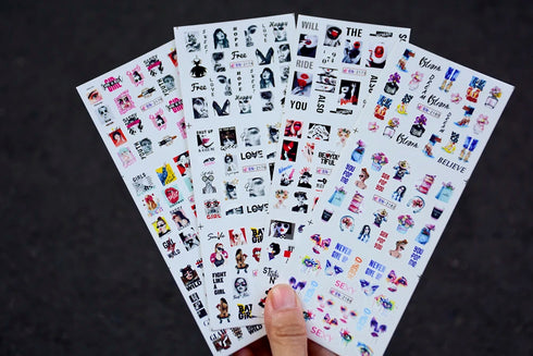 12 Floral Patterns Summer Nail Water Decals - Daffodils, Lilies, and Tulips for Stunning Nail Art Transfers and DIY Manicure Accessories