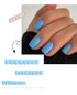 Glossy Solid Color Short Square Detachable Fake Nails Set - Wearable Finished Press On Nails with Glue for Effortless Nail Art Enjoyment