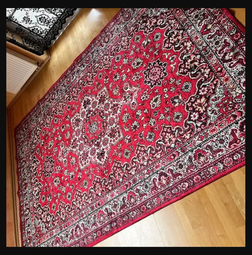 Retro Persian Carpet Abstract Ornament Rug for Living Room Bedroom Non Slip Floor Mat