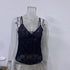 See Through Lace Cami Crop Top Sleeveless V Neck Sexy Tank Top Women Summer Y2K Gothic Aesthetic