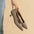 Stylish Women's Pointed Toe Slip-On Flat Pumps for Casual Spring and Autumn Wear