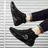 Luxury Casual Leather Ankle Boots for Men - Stylish High Top Sneakers and Loafers