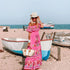 Elegant One-shoulder Short-sleeved Dress For Women Fashion Splicing Floral Print Dresses