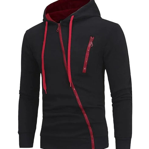 Men's Casual Sports Hooded Jackets - Stylish Daily Outwear with Zipper and Pockets for All Seasons