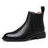 Classic Men's Retro Leather Chelsea Ankle Boots - Fashionable Short High-Top Shoes