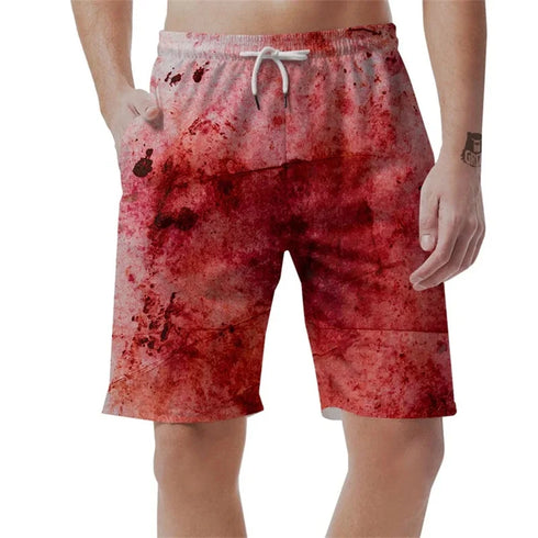 Men Summer Swimwear Beach Shorts Digital Print Surf Board Shorts
