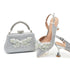 Luxury Italian Shoes and Bag Set for Women Wedding Pumps
