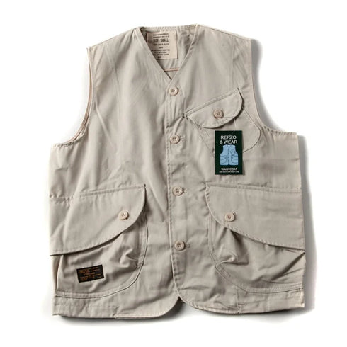 Vintage Japanese Multi Pocket Workwear Vest for Men - Casual Streetwear Loose Top and Couples Jacket for Summer Adventures
