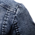 Men's Retro Slim Fit Jean Jacket with Stand Collar for Autumn and Winter - Stylish Casual Motorcycle Outerwear
