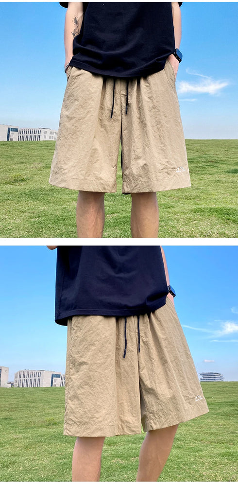 Men's Shorts Pants Summer Casual Drawstring Baggy Trousers
