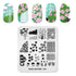 Nature-Inspired Nail Art Stamping Plate - Stainless Steel DIY Manicure Tool with Leaf and Umbrella Patterns for Stunning Nail Designs