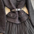 Hepburn Elegant Long Tweed Dresses Women Autumn Party Luxury Robe