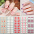 Waterproof Long Lasting Gel Nail Art Stickers for Stunning Full Cover Manicures - 9 Piece Set of Baking-Free Solid Color Decals