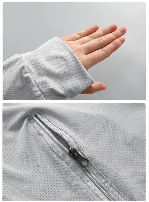 Plus Size Lightweight Summer Windbreaker Jacket for Men - Hooded, Quick-Drying, UPF 50 Sun Protection, Breathable Casual Coat for Outdoor Activities